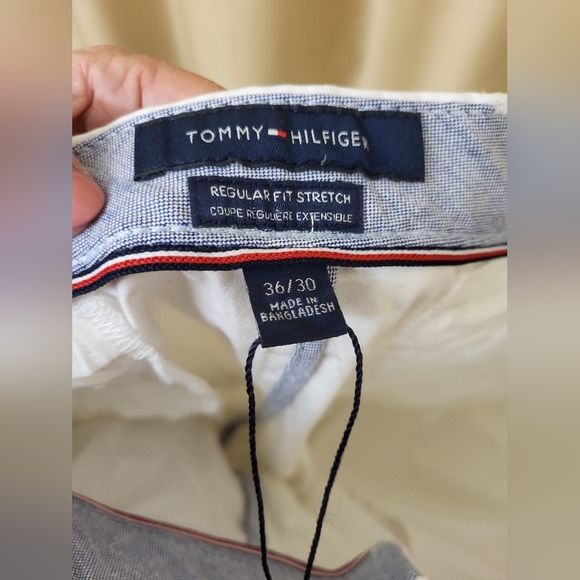 Men's Tommy Hilfiger Flex regular fit white pants size 36/30. - Picture 9 of 14